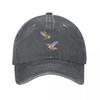 Hummingbirds Set (Rufous  Ruby Throated) Baseball Cap Designer Cap Designer Hat GentleUnisex Hat Hat Beach Hats For Unisex Womens