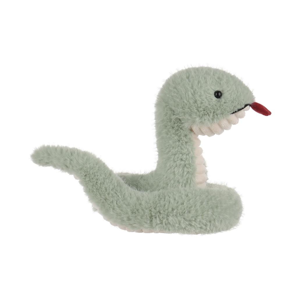 Apricot Lamb Green Wild Snake Plush Toy for Soft and Fluffy Green Wild Snake for Girls and 25cm Kids, Cute, Boys,