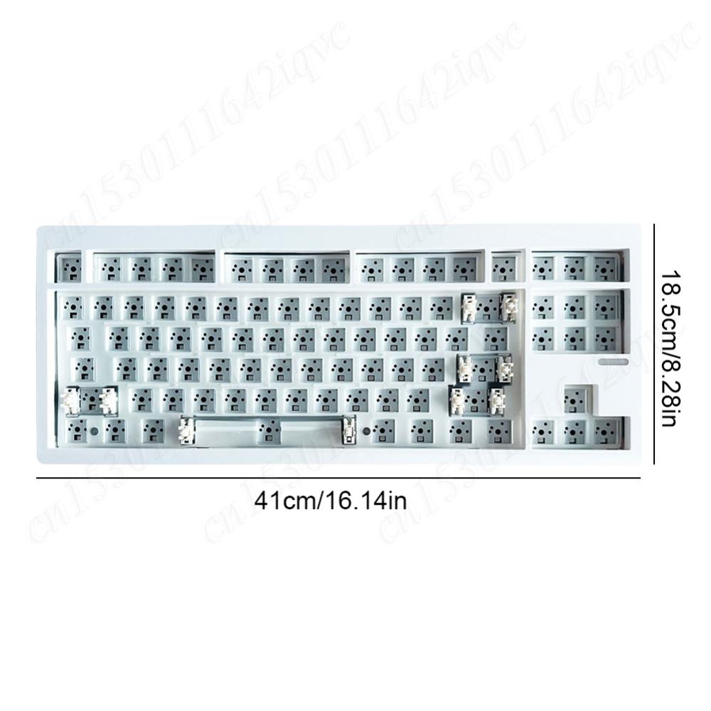 GMK87 Customized Mechanical Keyboard Kit Gaming Keyboard 2.4G/Bluetooth5.0/Wired Gasket Structure Keyboard RGB Backlit Keyboard