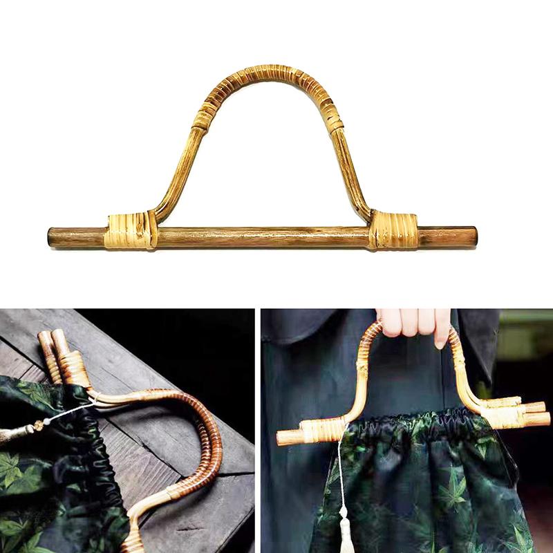 

2 шт. D-образные ручки из ротанга для сумки, замена, ручная работа, пляжная вязаная крючком сумка, холщовые сумки, аксессуары для изготовления сумок своими руками