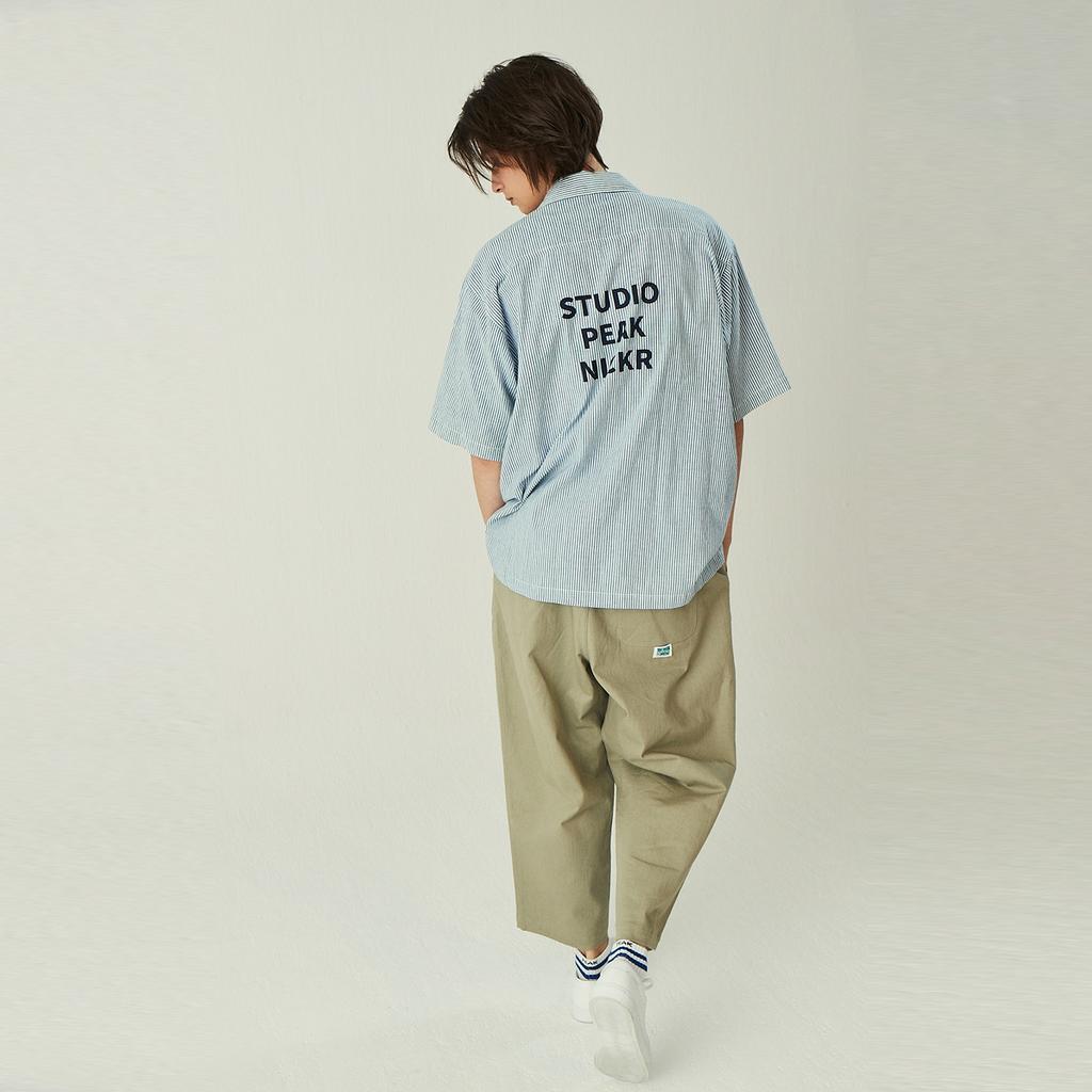 SPNK Open Collar Relaxed Shirt_Sky Blue