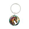 Cross-Border Horse Pattern Keychain - Colorful Pendant for Bags & Cars