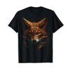 Novelty Fox Illustration Animal Design T Shirt Black Vintage Washed Designer Clothes Breathable Soft Graphic Comfortable