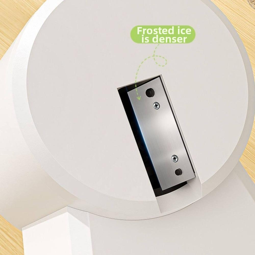 Portable Hand-Cranked Shaved Ice Machine Labor Saving with Ice Box Ice Crusher Plastic Manual Ice Maker Summer Treats