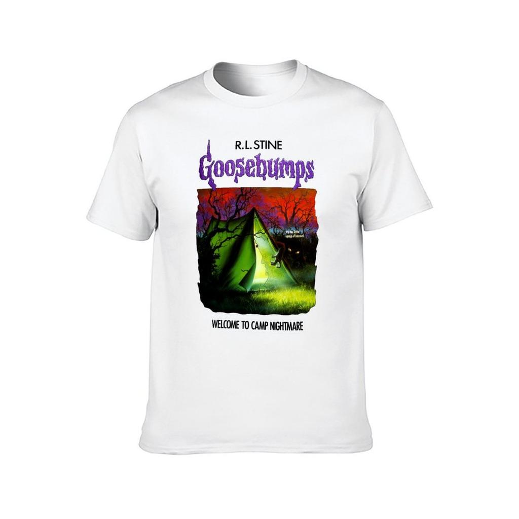 Goosebumps - Welcome To Camp Nightmare T-Shirt T Shirt Custom Print T Shirts for Man Graphic Vintage T-Shirt