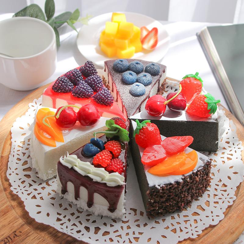 Simulation Cake Artificial Fruit Cakes Dessert Fake Food Bread Decoration Photography Props Display Ornament Kids Toys