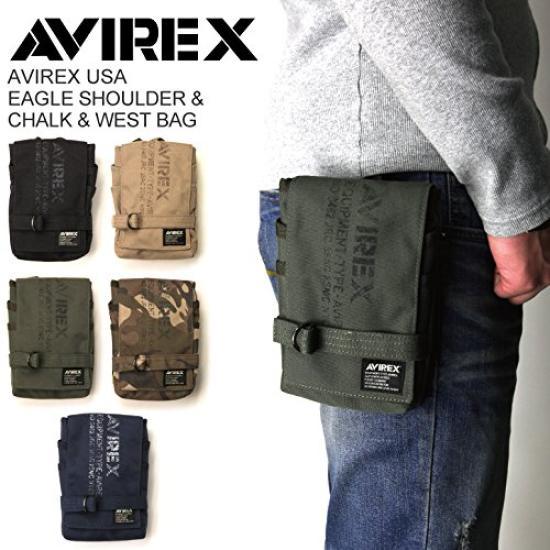 AVIREX Eagle Chalk Shoulder Solid and Bag, Bag, Camouflage, Men's Women's, AVX341L, avirex-003 (Khaki)