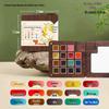 Feile Bird Chinese Style Wooden Box 15-Color Watercolor Set with Sanxingdui Dunhuang Solid Palette