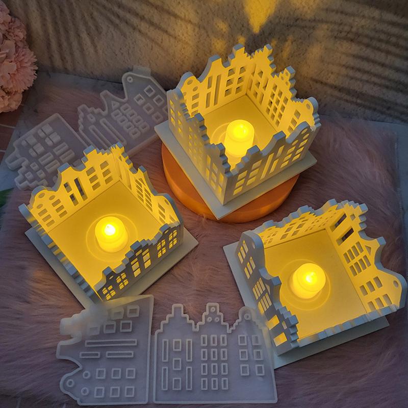 Silicone Molds For Crafts 3 Pieces Holiday Silicone Molds Silicone House Mold Versatile Silicone Casting Molds Epoxy Casting france