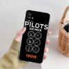 Aviation Aeroplane Helicopter Cockpit Instrument Clear Case For Samsung Galaxy A52 A12 A51 A32 A21s A71 A32 A22 AA50 Phone Cover