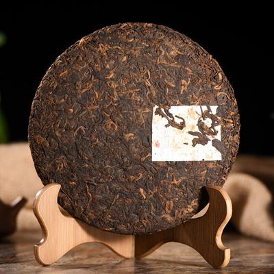 Yiqingyuan Pu'er Tea Ripe Tea Seal Yellow Brown 357g Pu'er Tea Cake