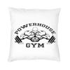 Powerhouse Gym Logo Kissenbezug Sofa Wohnzimmer Bodybuilding Fitness Quadratische Zierkissenhülle 40x40cm