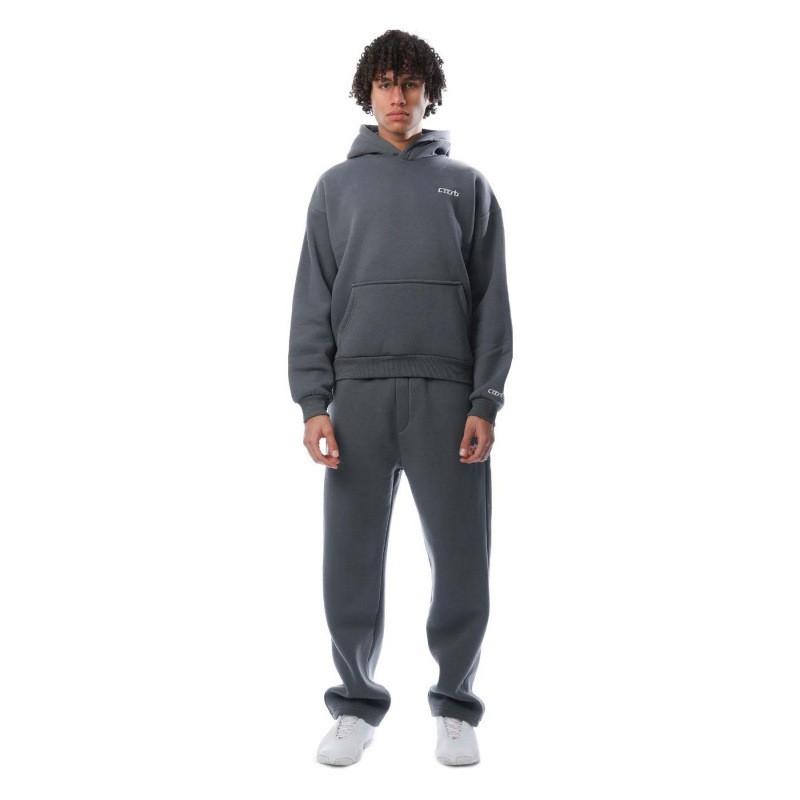 Unisex Oversized Streetwear Hoodie Jogger Set Printed Cotton Blend Loose Fit Casual Tracksuit 2025
