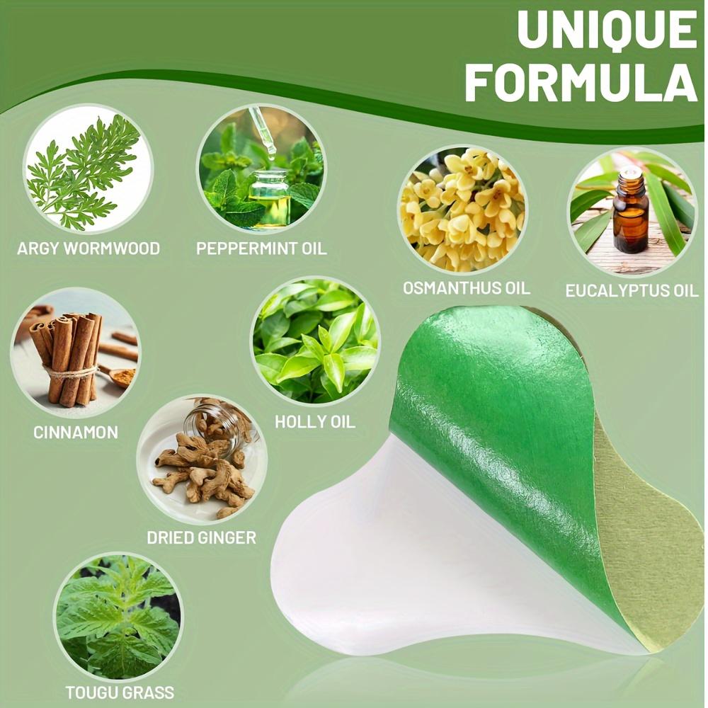 100 Stück Beifuß Schulter- und Nackenpflaster, Beruhigendes Pflaster, Gelenk Lendenwirbel Kniepflege Aufkleber