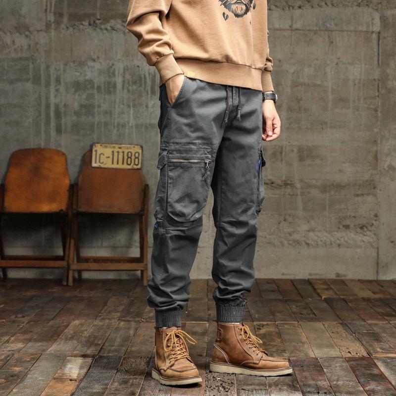 Vintage Overalls Loose Casual Pants Men's Outdoor Sports Trousers Trendy Pants Men's High-end Men's Pants