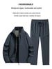 Unisex Fleece-Lined Softshell Rain Suit: Warm Winter Two-Piece Set