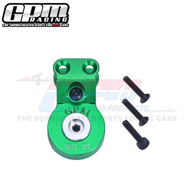 GPM Aluminum 7075 Servo Saver Steering 23T/25T W. Built-In Spring For ARRMA 1/10 Gorgon ARA340192