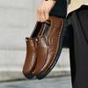 New Soft Leather Men's Shoes Outdoor Men's Loafers Luxury Breathable Men's Driving Shoes Non-Slip Men's Casual Shoes