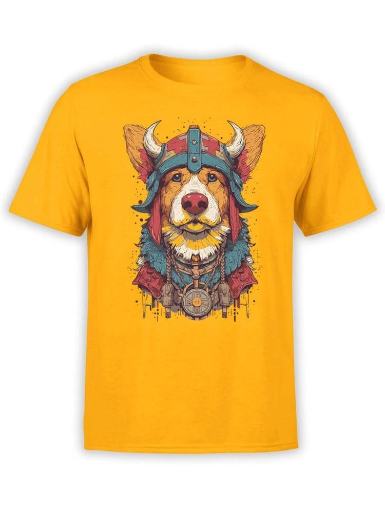 Viking Corgi Tshirt Funny Warrior Dog Graphic Tee Unisex S