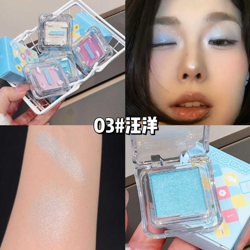Smooth Silky Shimmery Single Color Eyeshadow Long Lasting Easy To Apply