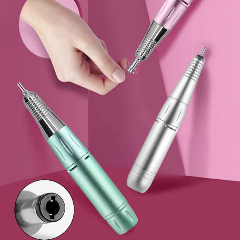 Electric Dc Nail Drill Pen Handle File Polish Grind Machine Handpiece Manicure Pedicure Tool For Nails Drill Machine Accessories