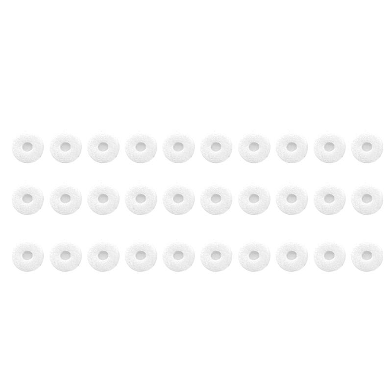 30Pcs/set 15mm Headphone Filters Dustproof for Earphone Filter Earphone Protective Filters Sponge Ear Pad Cushion