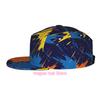 Casquette de baseball pour hommes et femmes, Motif abstrait coloré en explosion, Visière snapback réglable, Design à sommet plat - Convient pour les décontractés O