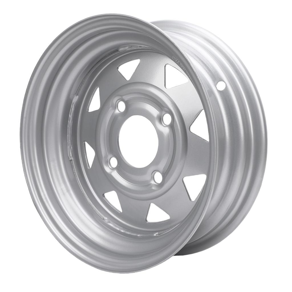 Anhängerradfelge 12 Zoll Silberfarben 12x4 4 114.3 Anhängerradfelge Ersatz für Frachtboot