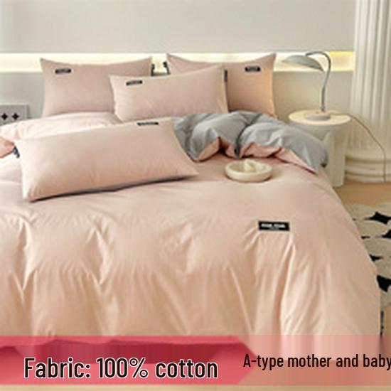 Autumn/Winter Thick Solid Color Cotton Flannel Fitted Sheet & Dust Cover