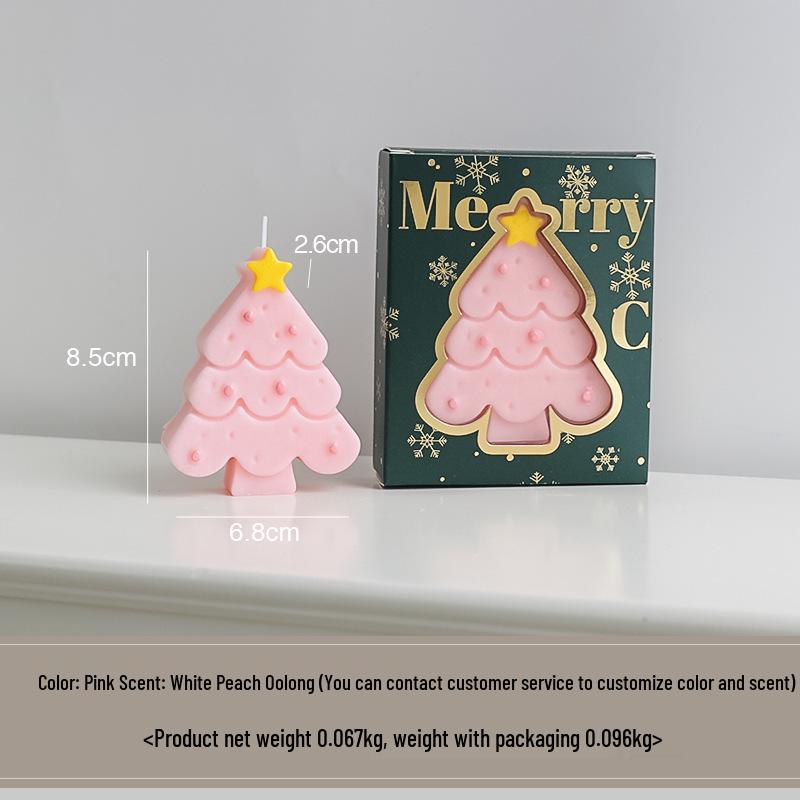 Christmas Tree Shaped Scented Candle Gift Box - Holiday Decoration & Souvenir