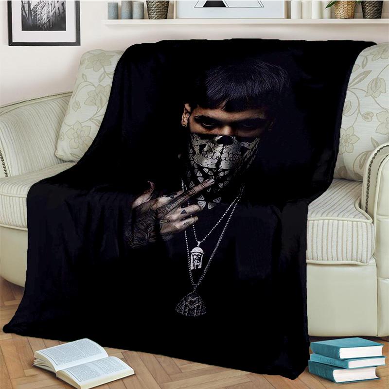 Free Anuel AA Rapero Hip Hop Singer Manta, manta suave para el hogar, dormitorio, cama, sofá, picnic, viaje, oficina, manta para niños