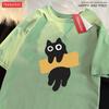 Adaptive Tape Cat Cartoon Printprint Mans Tee Clothing Cartoon Comfort Tshirt Round Neck Tshirts Retro Sxxxl Half Sleeve