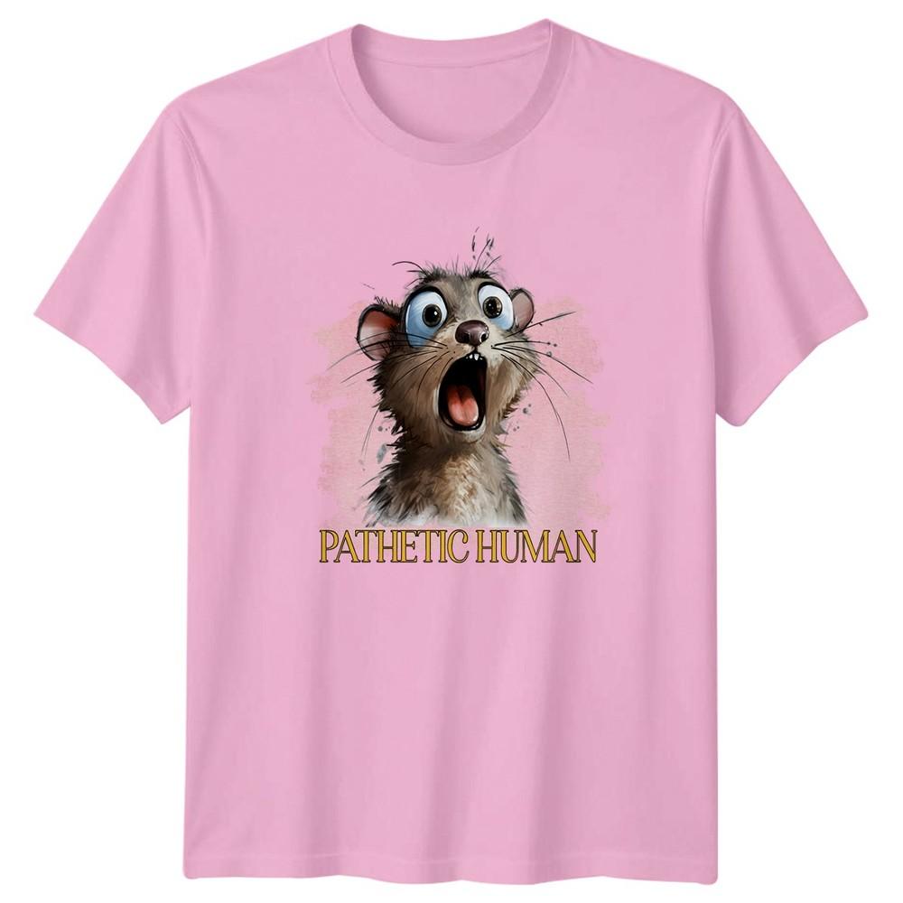 Pathetic HuUnisex TShirt Funny Cat Animal Humor Birthday Gift For Him And Her