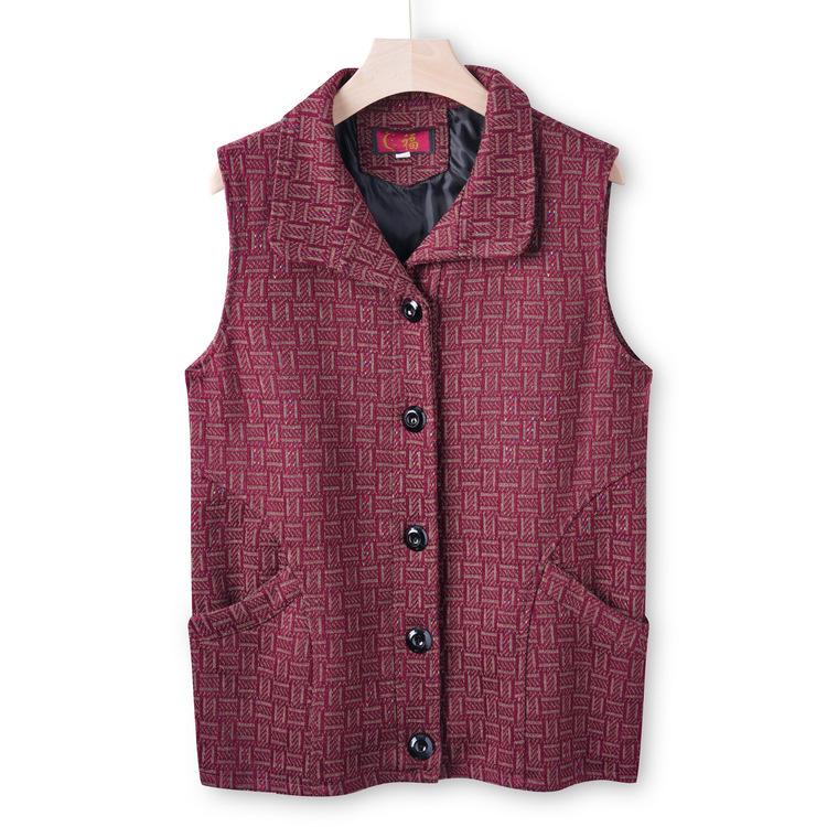 

Мамин осенний кардиган, куртка с зажимом в виде лошади, женский, для среднего и пожилого возраста, осенне-зимний жилет, свободный, повседневный топ, модный костюм бабушки 5XL