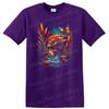 Fish T Shirt Retro Colorful Trout Jumping W/ Butterfly Nature Lover Tee