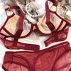 Mode Damen Unterwäsche Set Sexy 1/2 Dünne Schale Push Up BH Set Klassische Karomuster Dessous Verstellbare Breite Träger Festere BHs Slips