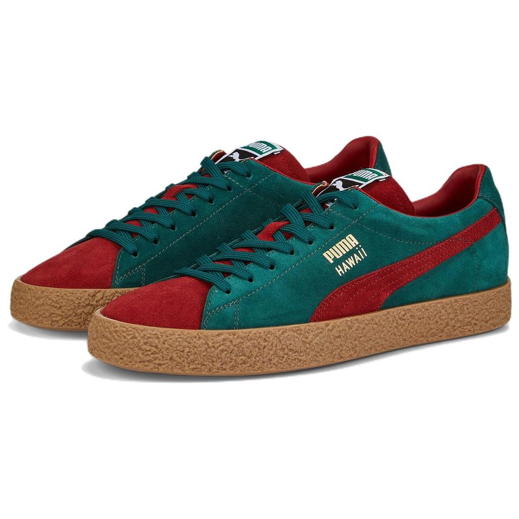 Puma Hawaii OG Low Top Skate Shoes Unisex Sneakers Red Green 386258-02
