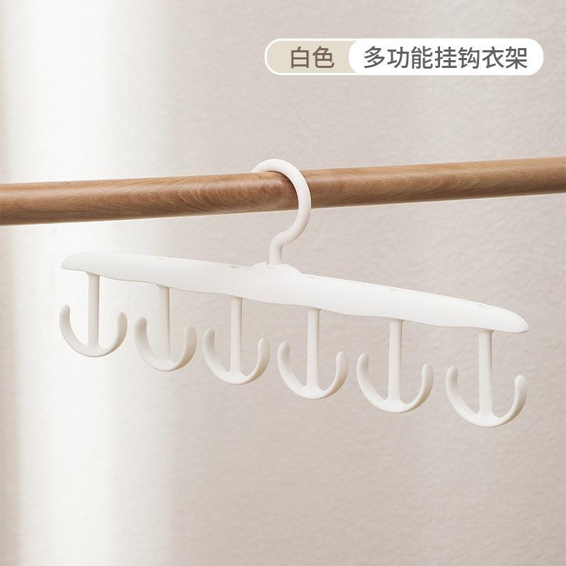 12-Hook Rotating Hanger Space-Saving Closet Organizer For Ties Belts Underwear Portable Home & Dorm Storage