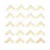 20Pcs Book Scrapbooking Albums Menus Folders Collar Corner Protectors Decorative Bracket For Wood Box Furniture Hardware 20*5mm