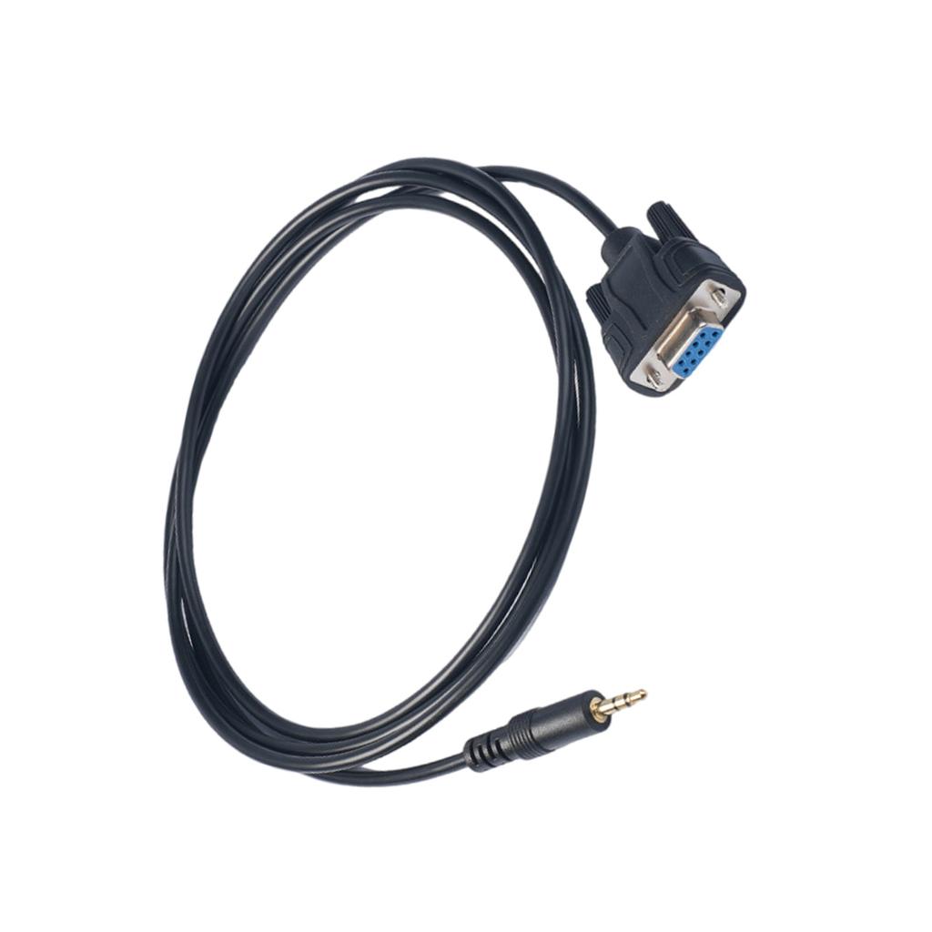 180cm DB9 9Pin Female To 3.5mm Male Serial Cable RS232 To 1/8Inch Adapter Cord for Intercom Systems Serial Converters