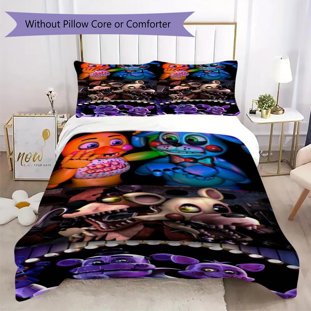 Night Nightmare Animatronics Bedding Without Core 1 Duvet Cover 2 Pillowcase Without Core Christmas Birthday Gift Soft And Comfortable