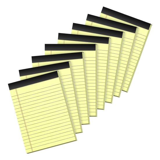 2Pcs Yellow Notebook Smooth Writing Striped Notebook Ink-resistant Paper Notebook School Office