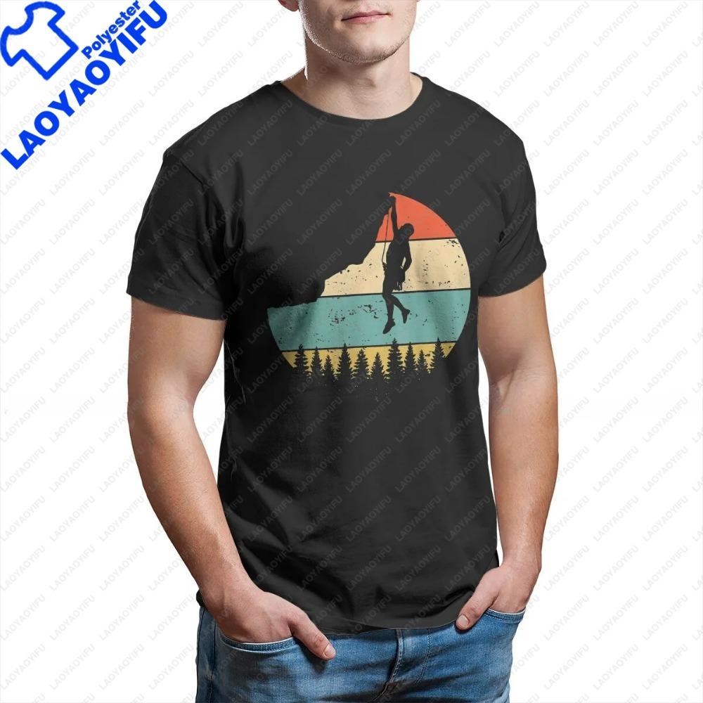 

Classic Climb Mountain Hipster Polyester Printed TShirts Rock Climbing Outdoor Sports Male Graphic Streetwear T Shirt O Neck 4XL