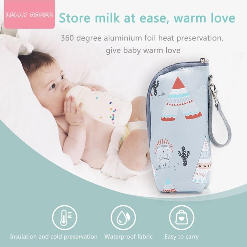 Portable Milk Bottle Bag for Baby Convenient Feeding Lightweight Bottle Holder Storage Pouch Stroller Bottle Organiser