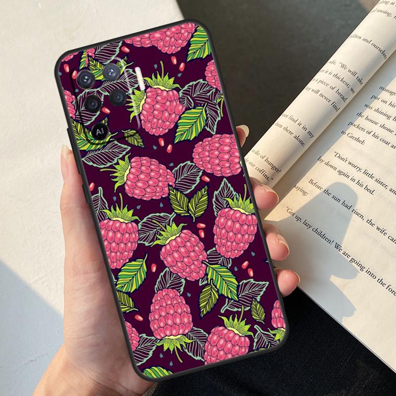 Avocado Pear Papaya Pomegranate Case For Oppo A54 A74 A94 A17 A57 A77 A76 A16 A96 A18 A60 A80 A40 A38 A58 A78 A98 A15 A5 Pro