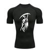 Reaper  Men's Sports T-shirt Training Fitness Compression Short Sleeve Rashguard Running Workout T-Shirt Athletic Tees