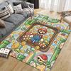 Mario Jumping Action Area Rug, Mario Fan Soft Carpet, Perfect Gift.chl