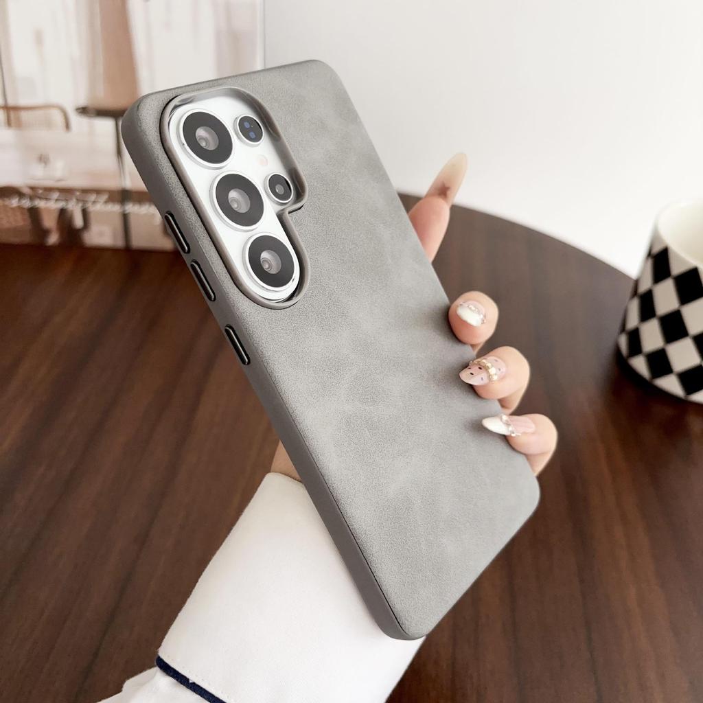 Lammleder Samsung S26 Ultra Leder Handyhülle - Business Schutzhülle für S23+, S24 Plus