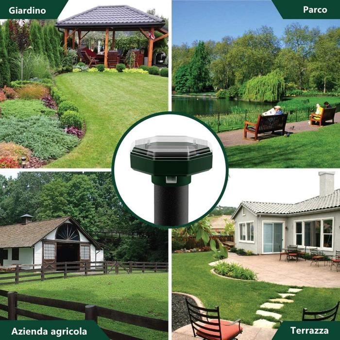 Mole Repellent Pack of 6, Repellent for Anti Mole, Ultrasonic Mole Repellent, Anti-Mole, Solar Ultrasonic Mole Repellent, Anti Moles Snake