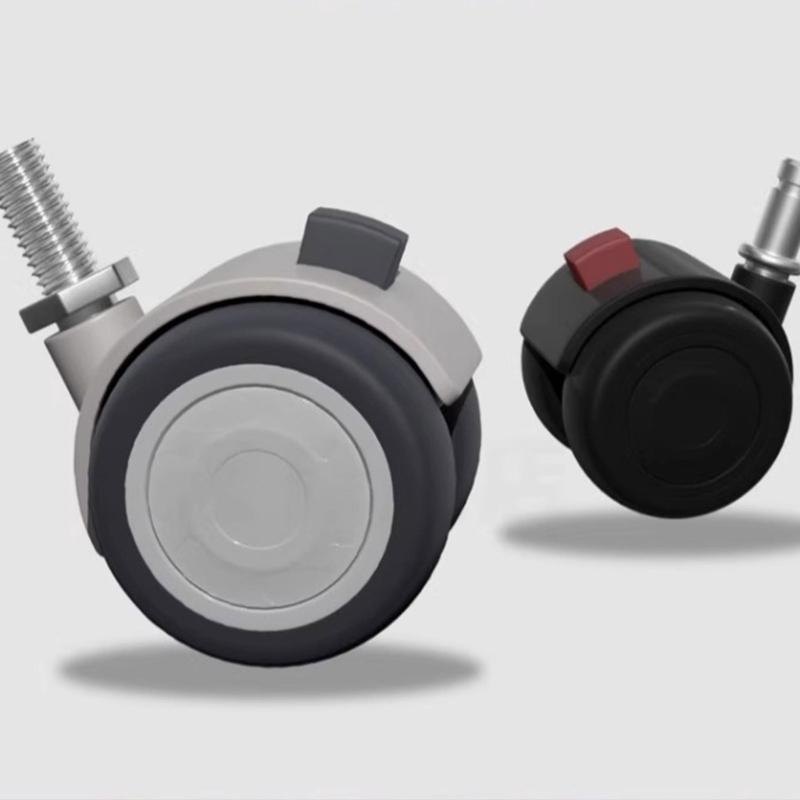 Chair Casters Wheel Smooth Rolling Not  Scratch Wheel High Load Capacity Chair Casters Noise Reduction for Various Chairs
